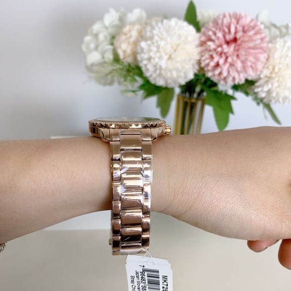 Michael Kors MK7297 Layton Rose Gold Watch - Picture 2 of 7